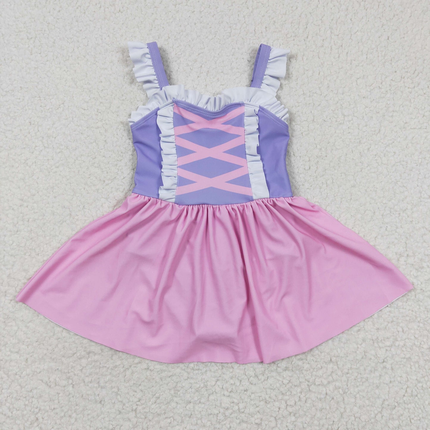 Pink 2pc girls summer Swimsuit