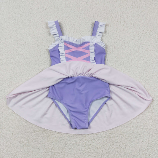 Pink 2pc girls summer Swimsuit