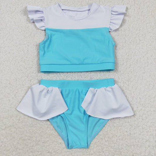 Blue 2pc girls summer Swimsuit
