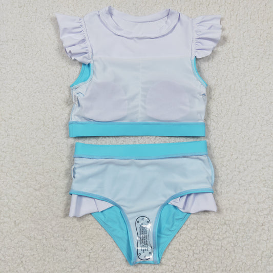 Blue 2pc girls summer Swimsuit