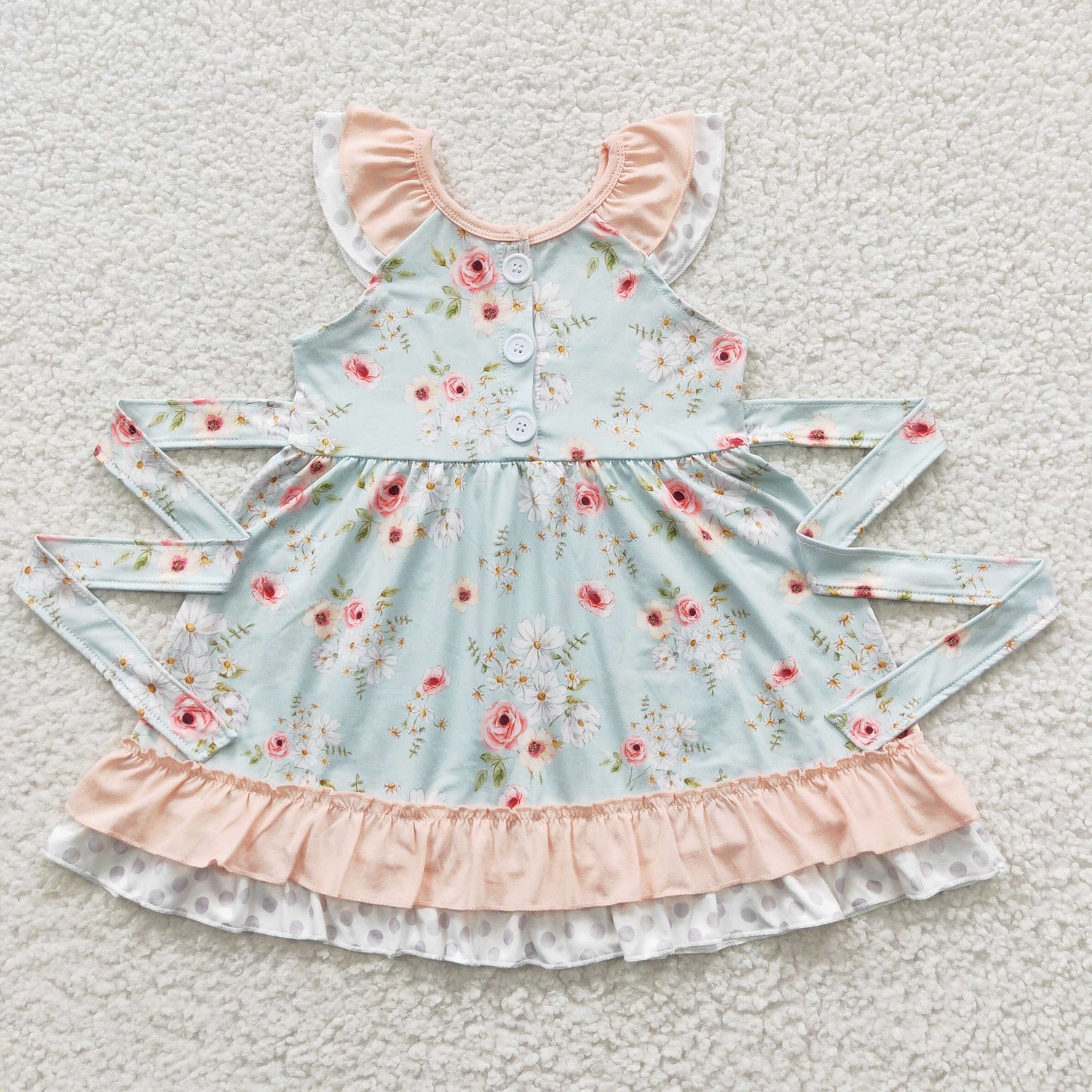 Flower Pink Girls Dress