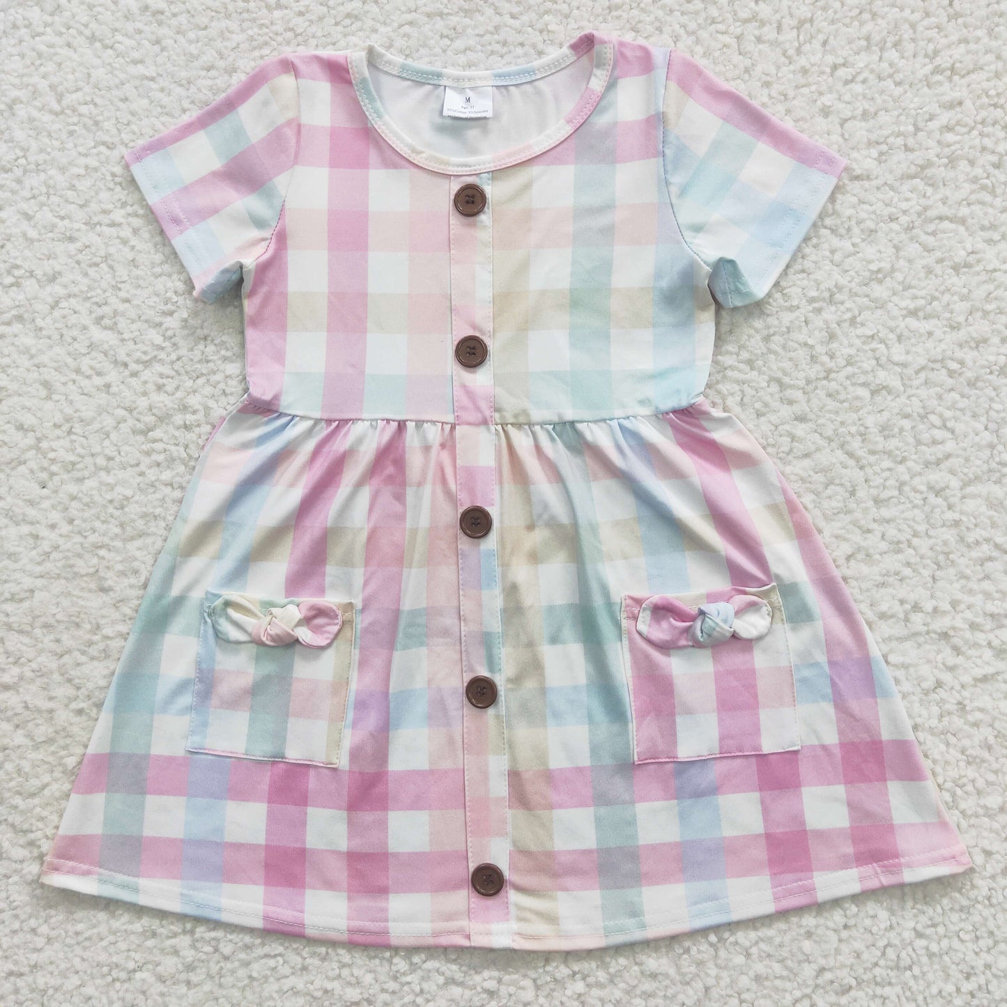 Pink Colorful Short dress