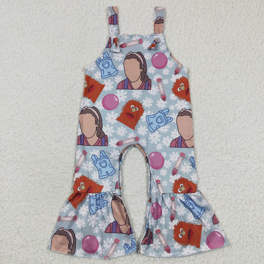 Blue Cartoon Baby Romper