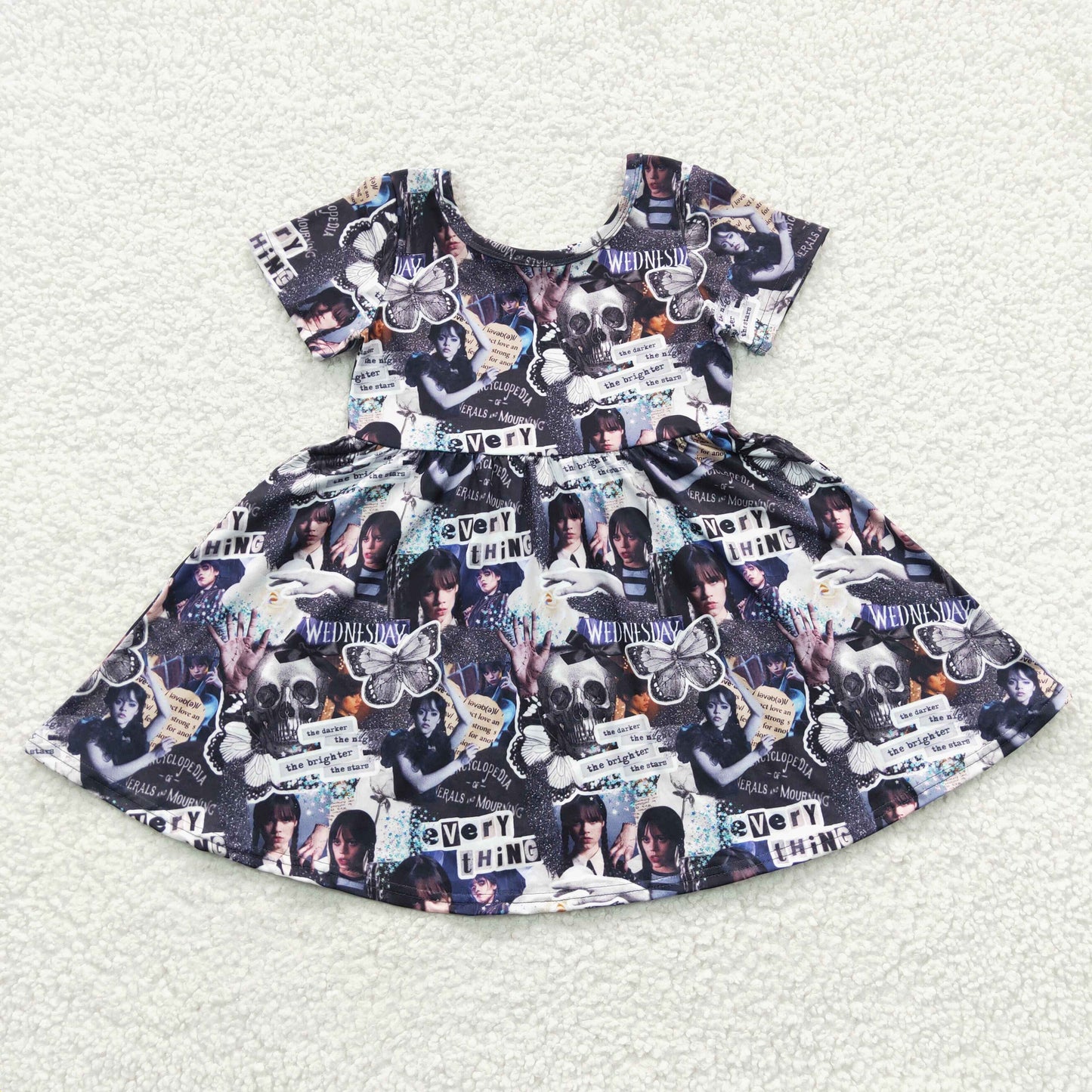 Back Cartoon Girls Dress