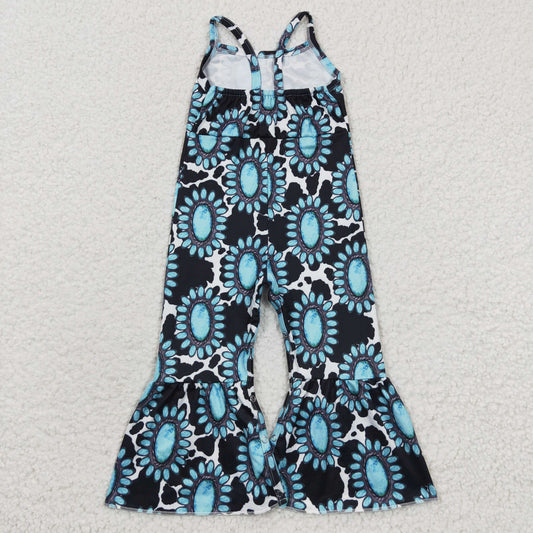 Western Sapphire Pattern Jumpsuit