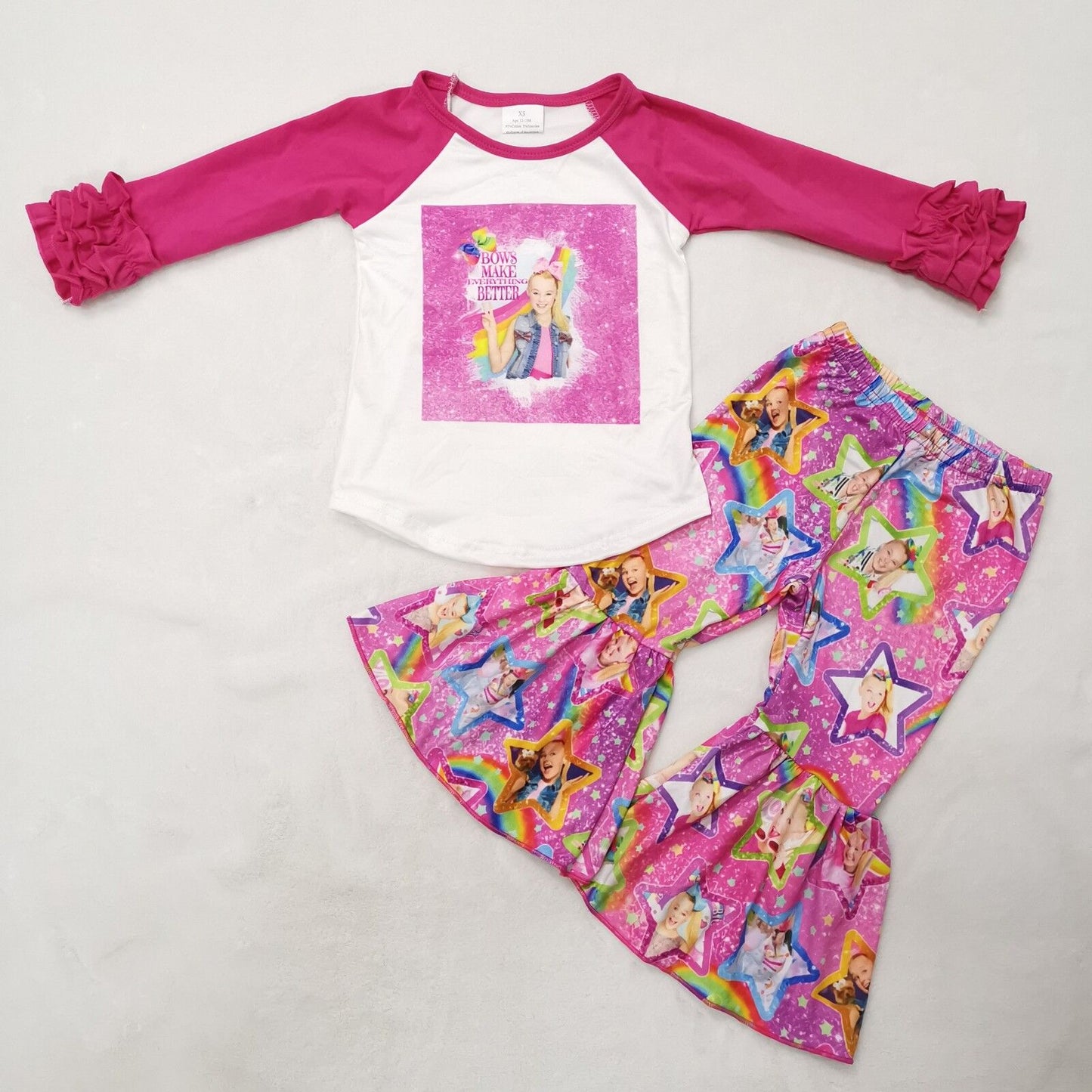 fall outfits Boutique pink girls set