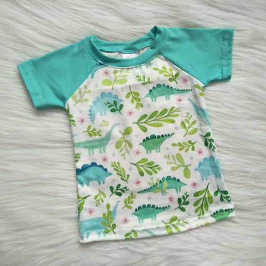 Dinosaur green boy shirt