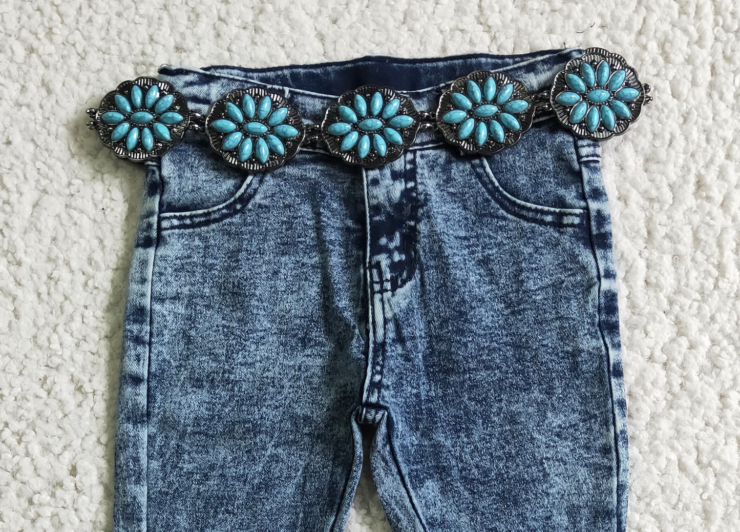 TURQUOISE CHAINS BELT FOR PANTS