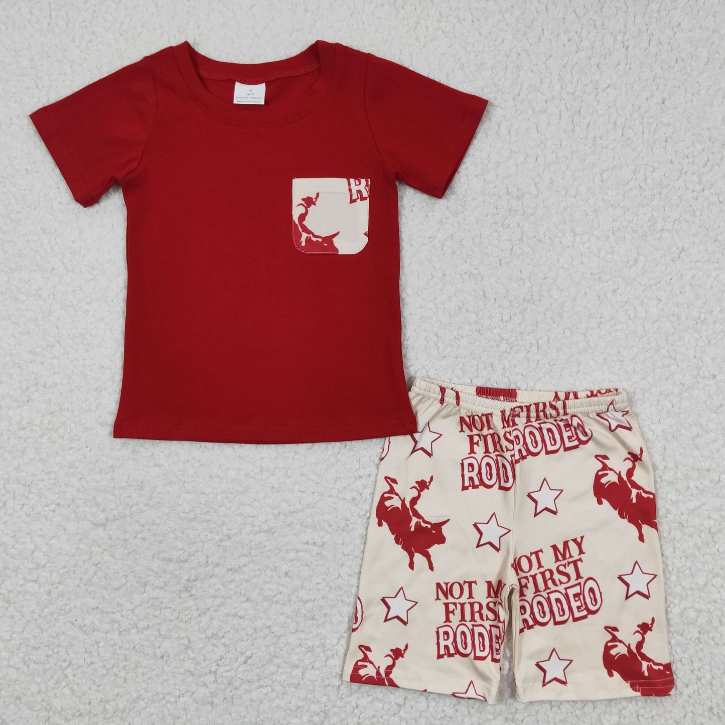 Red Cowboy Summer Boy Set