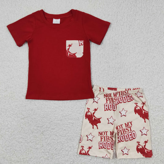 Red Cowboy Summer Boy Set