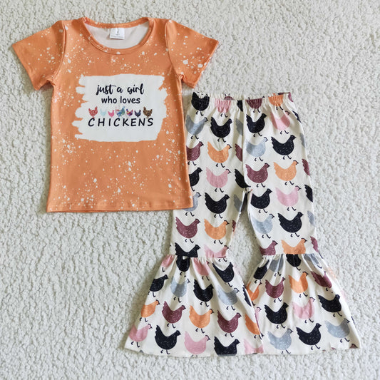 Just A Girl Who Loves Chickens Boutique girl outfits