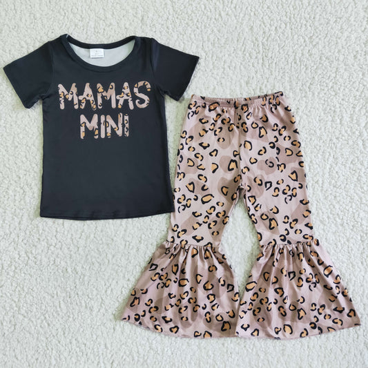 MAMAS MINI Leopard black Boutique girl outfits