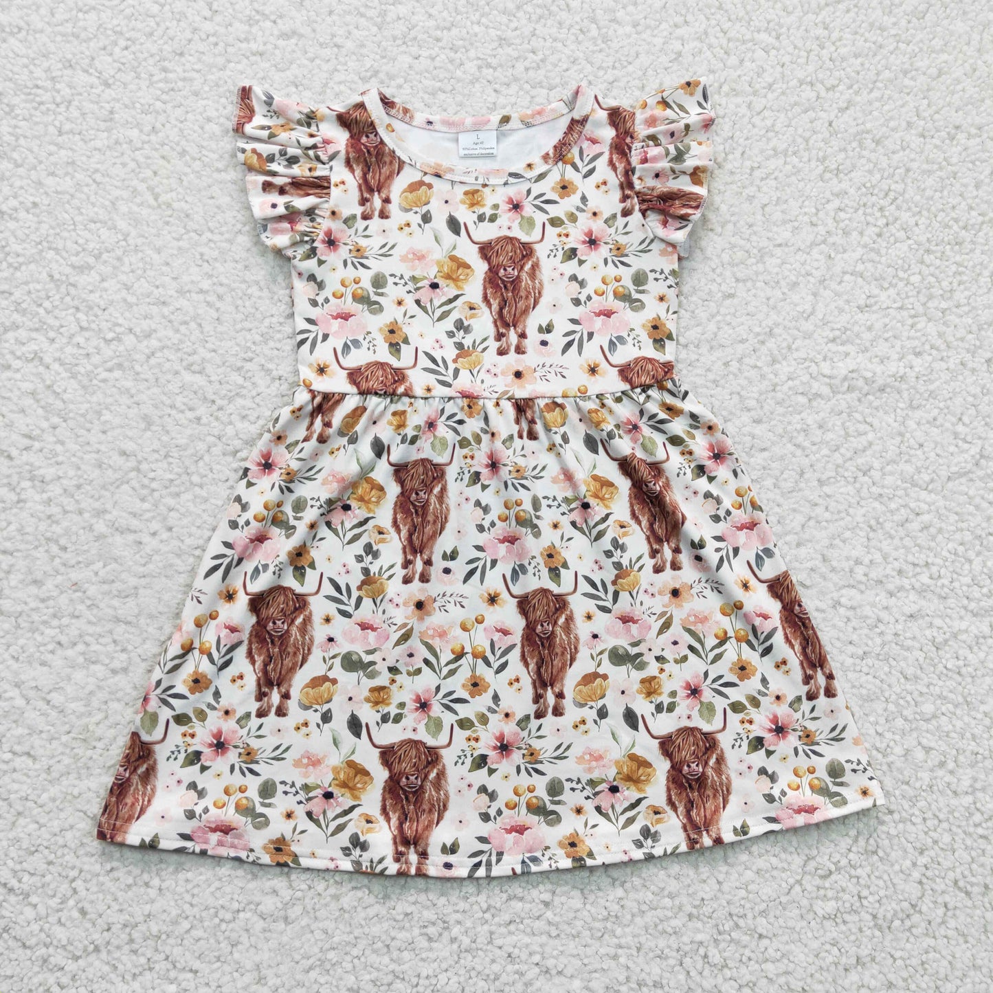 Highland Cow Short Dress