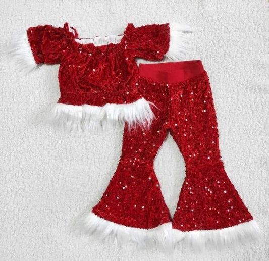 Christmas Sequined red suit