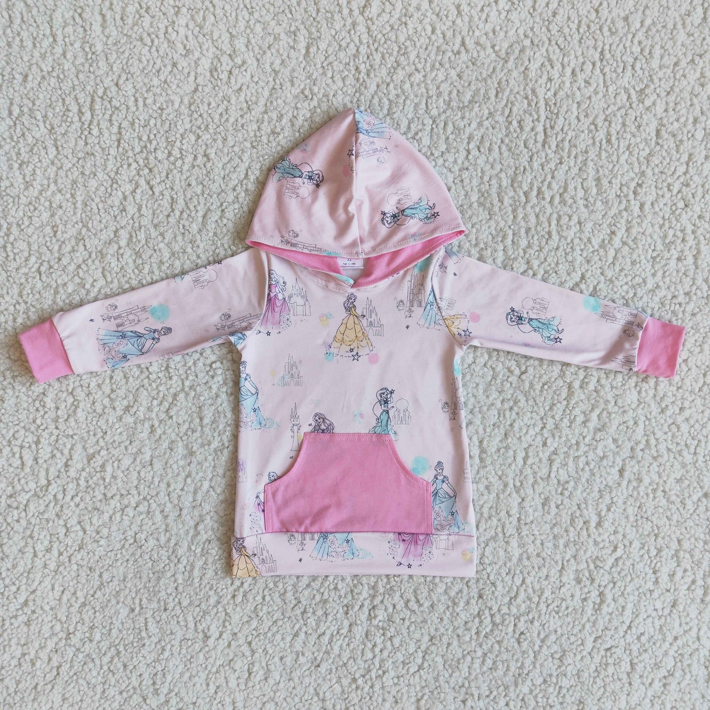pink princess hooded