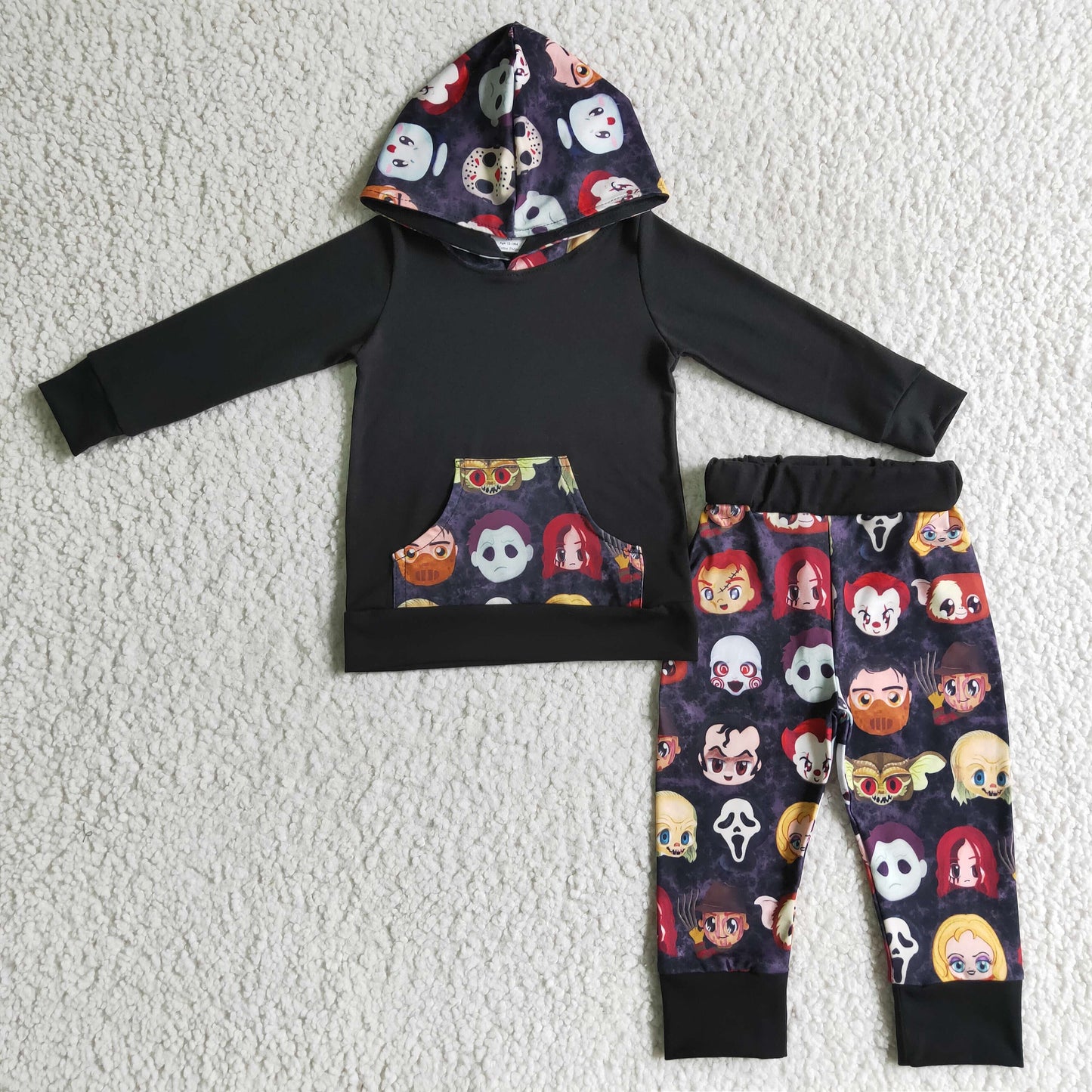 Halloween Black Jogger Outfit