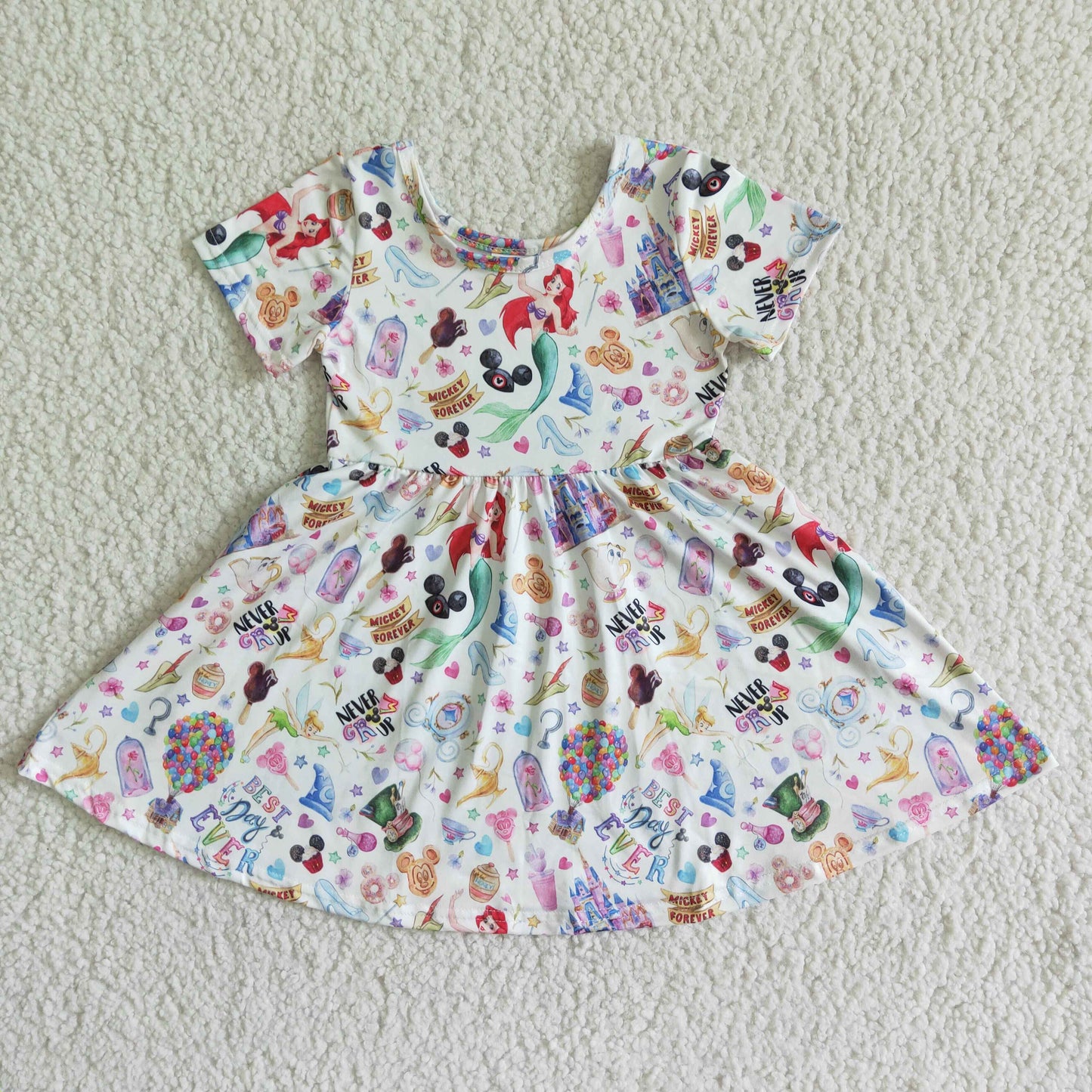 so cute big skirt girls dress
