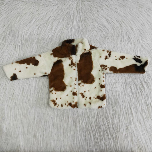 Brown cow girls coat