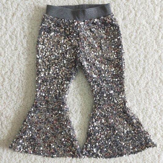 Sequined Grey bell pants