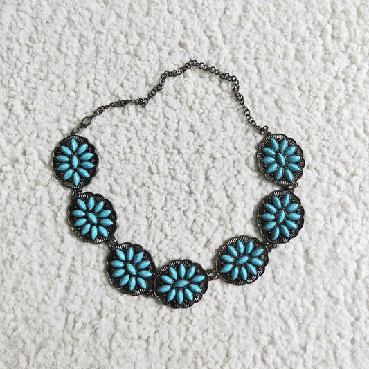 TURQUOISE CHAINS BELT FOR PANTS