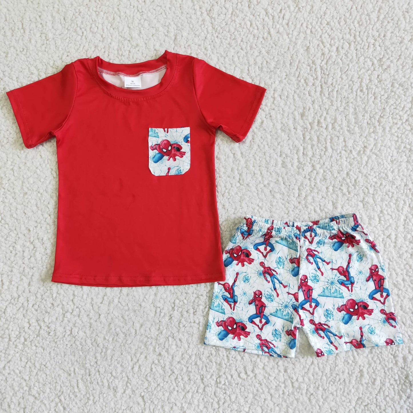 Red Cartoon Summer boy outfits