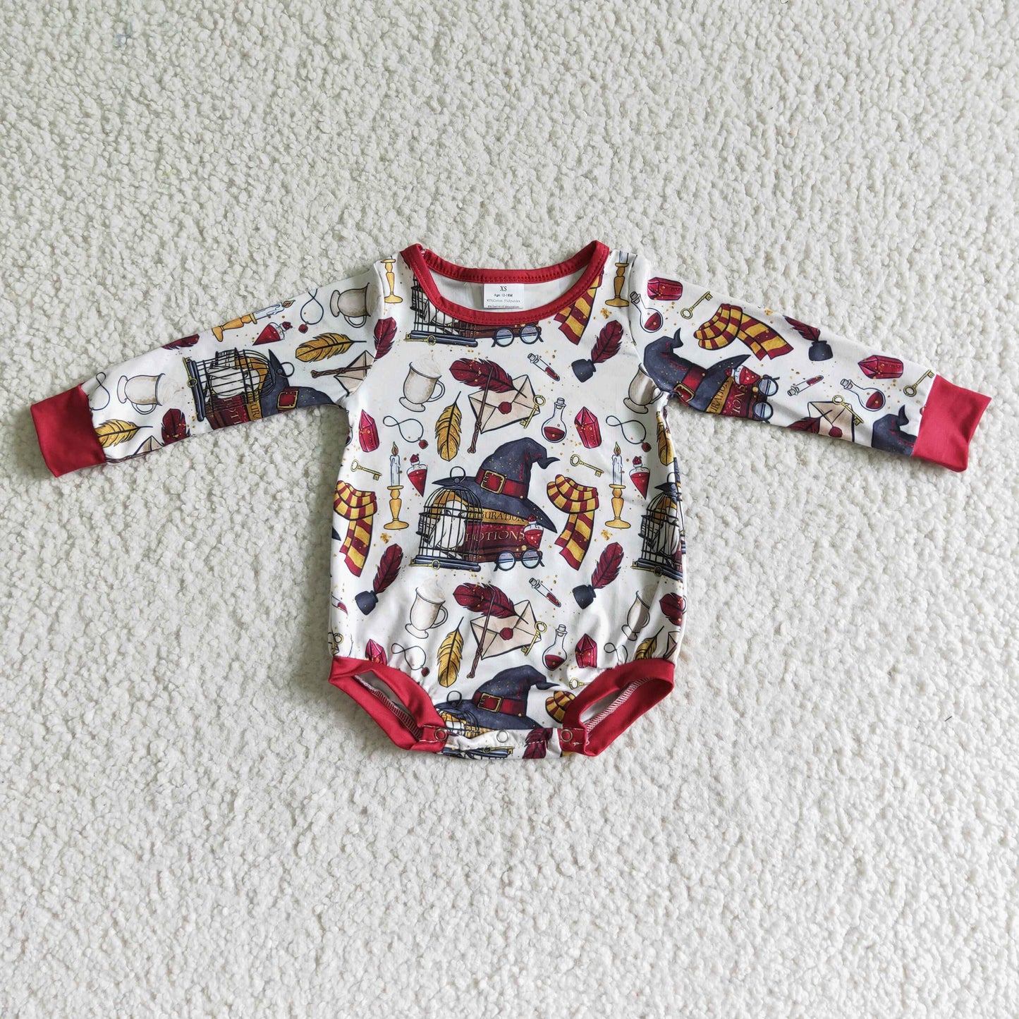 Cartoon long sleeves romper