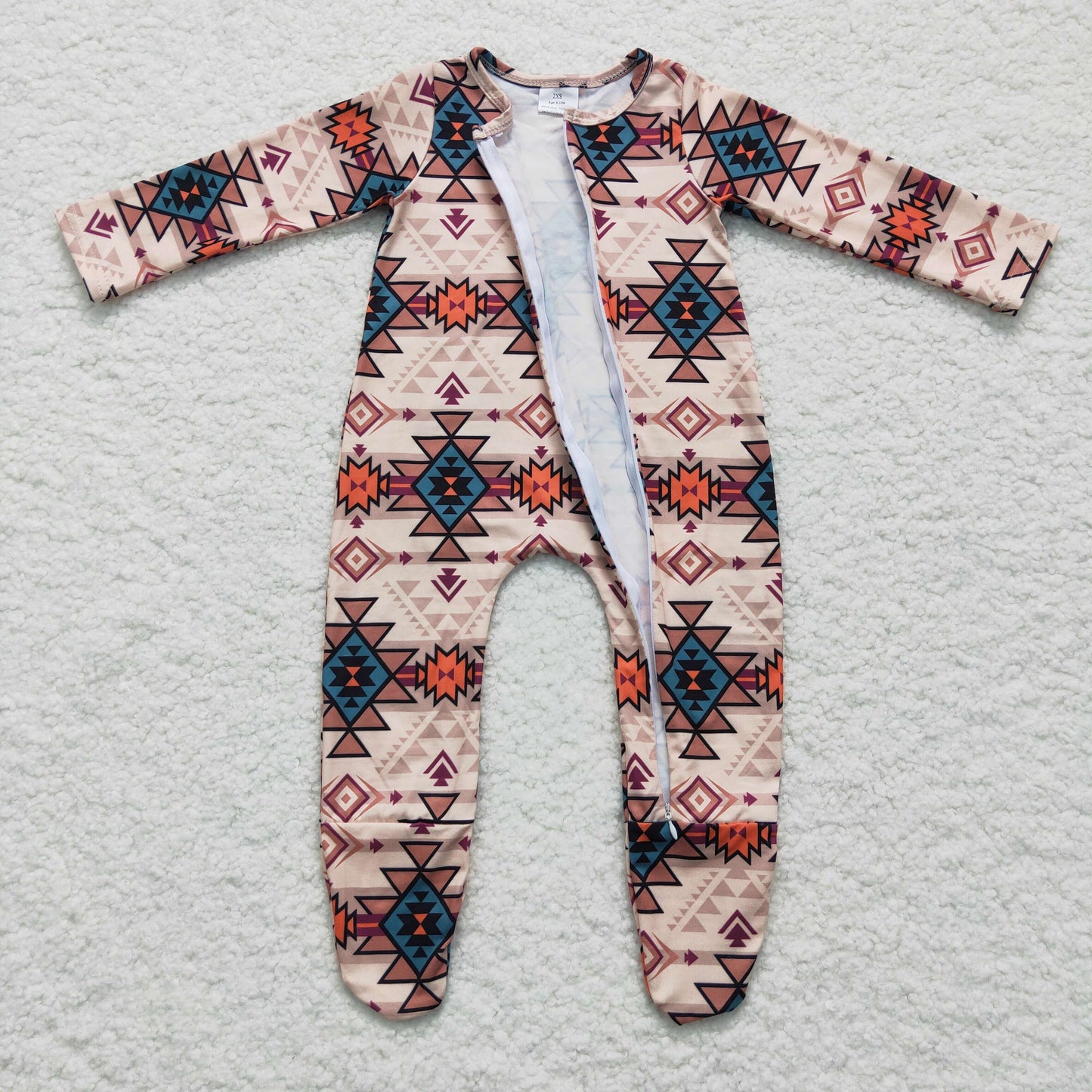 Western Romper With zipper