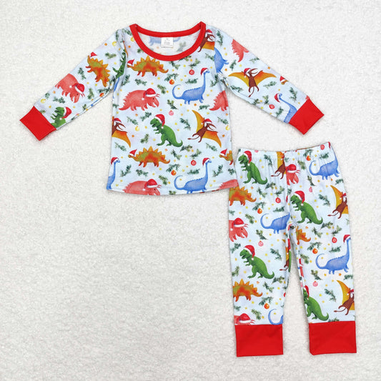 dinosaur Print Long Sleeve Pajamas