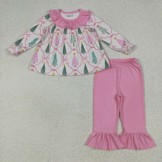 Christmas trees bows girl outfits GLP2420