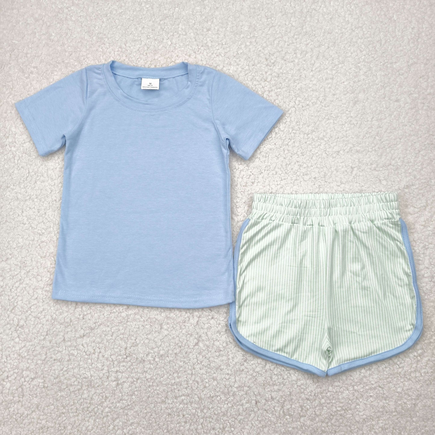 Blue stripe boy Set