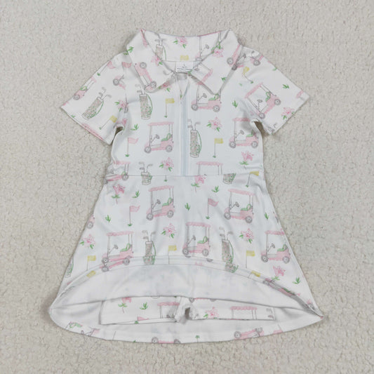golf sightseeing cars  ZIP-up sleeveless girl yoga set