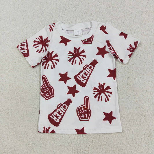 red Cheer short sleeve Shirt GT1093