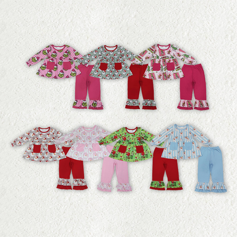 Christmas Santa Kids Sibling Matching Clothes