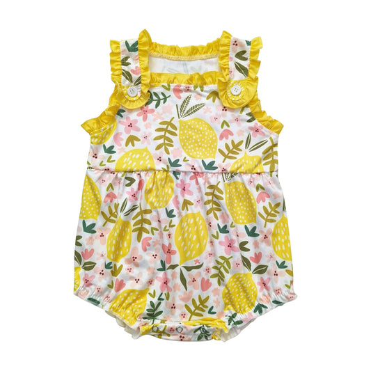 lemon print Baby Romper