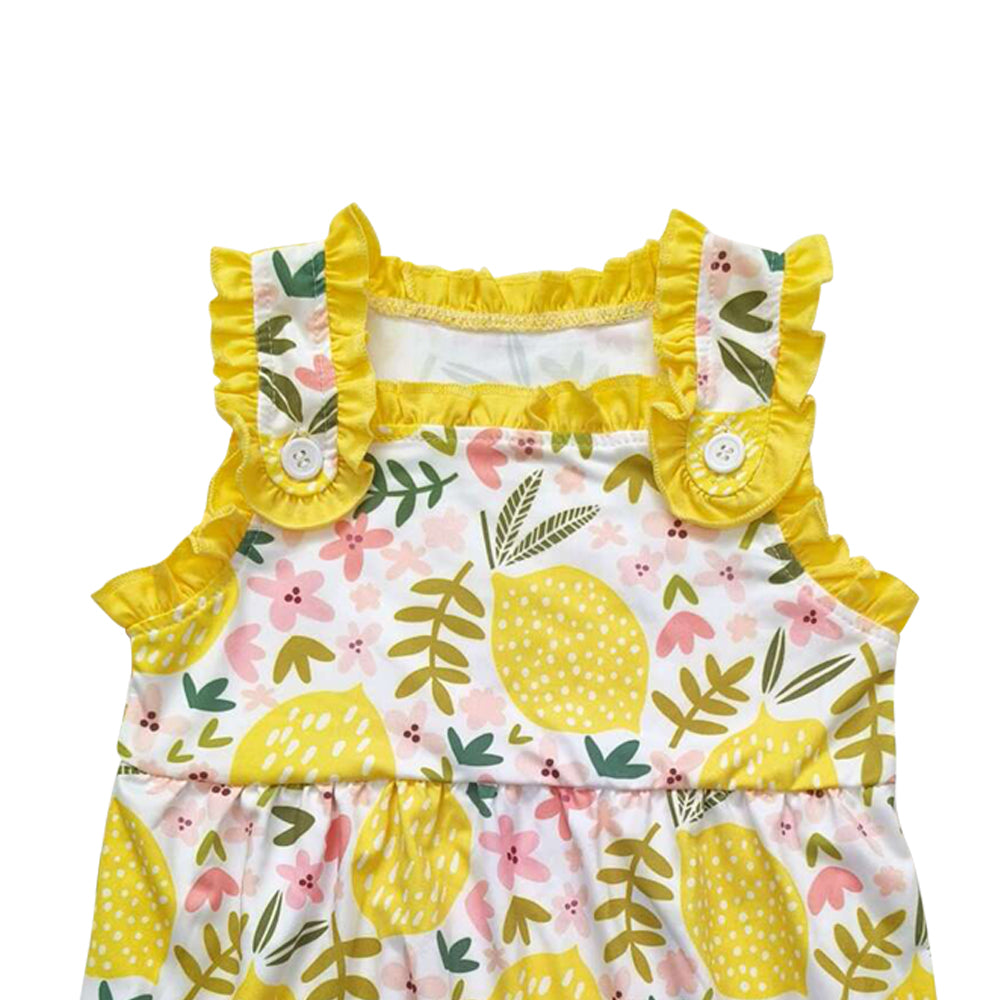 lemon print Baby Romper