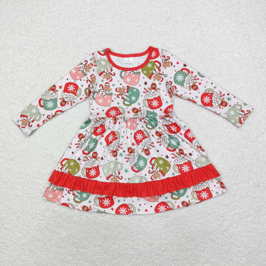 Christmas cookie Print Long Sleeve Dress