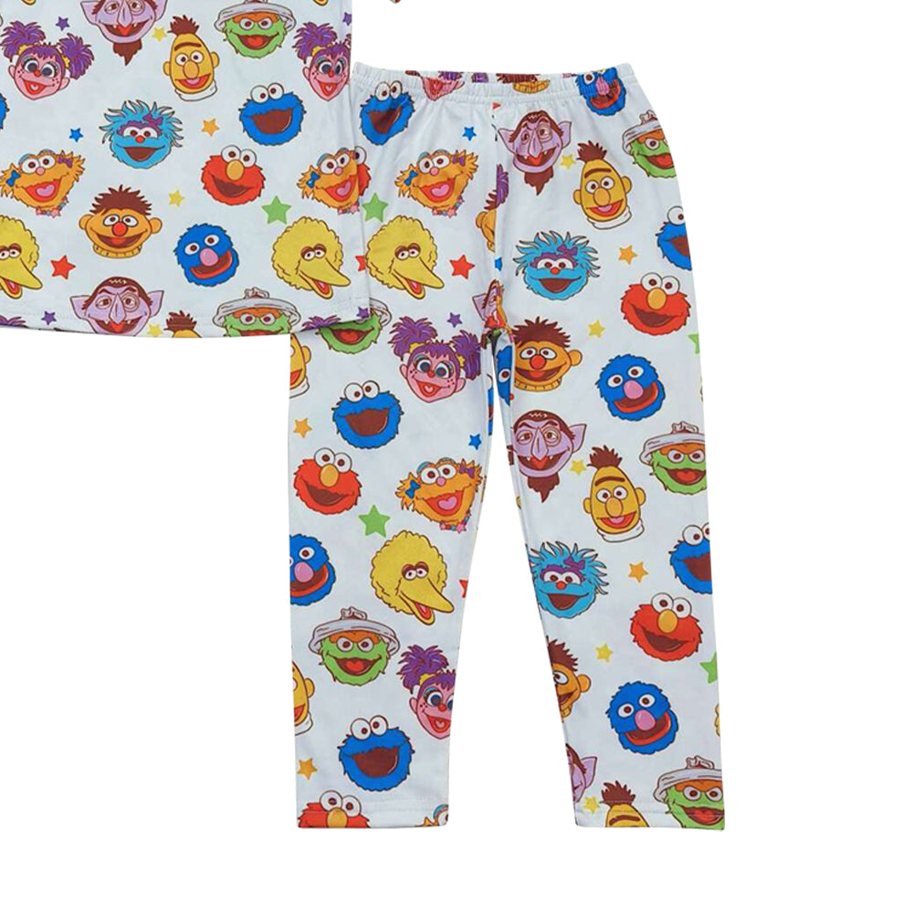 Cartoon Short Sleeve Long Pants Pajamas