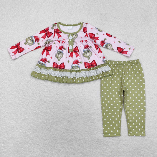 Christmas Pink Cartoon Girls Set