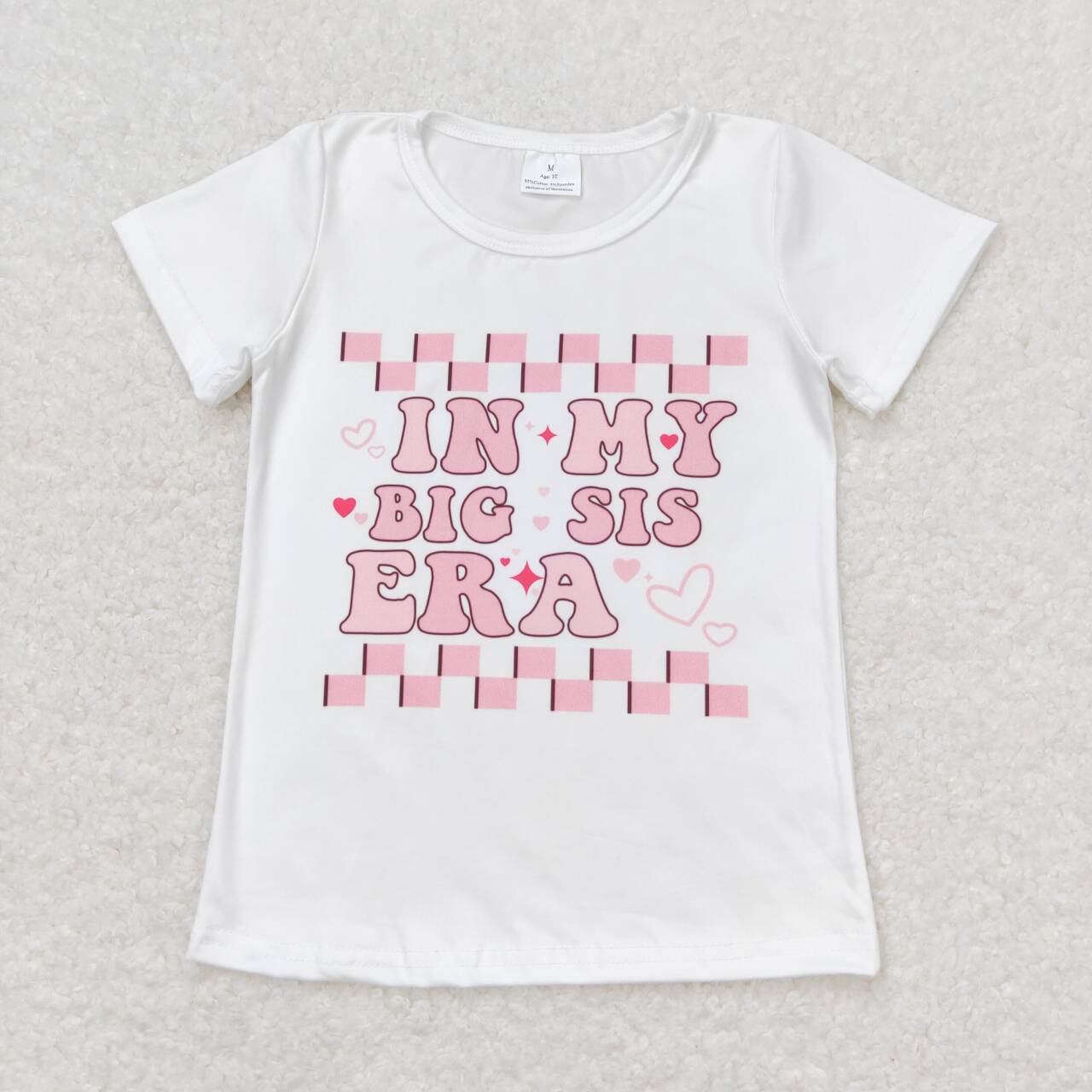 Pink letter Short girls Shirt