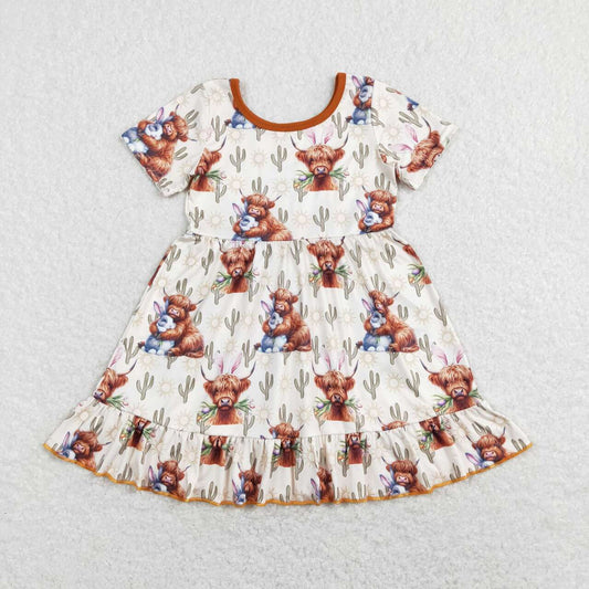 Easter Highcow Bunny Short sleeve Dress