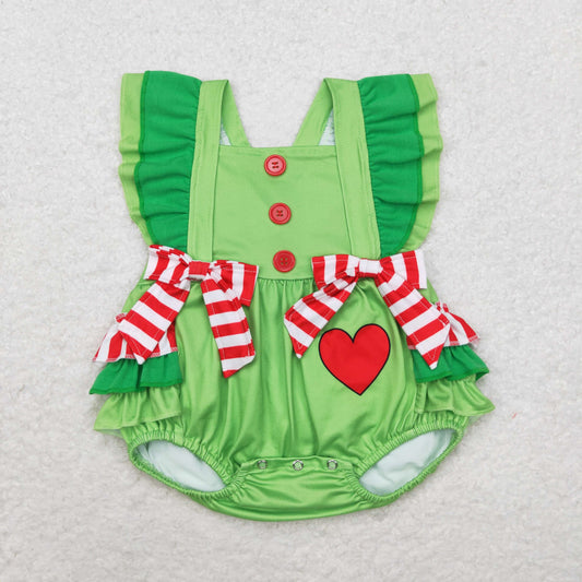 Green Baby girls romper