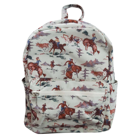 Cowboy Horse Cartoon Print BACKPACK