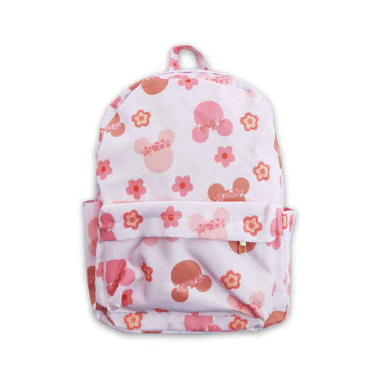 Pink Cartoon Print BACKPACK