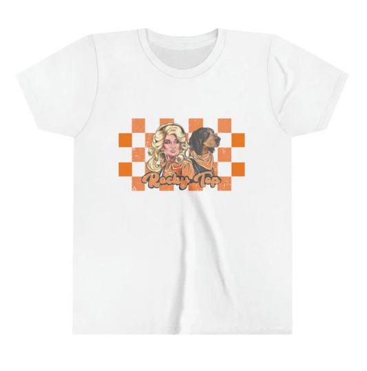 Pre-order White orange plaid short sleeve shirt (split 5.3）