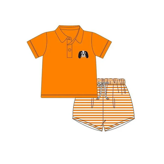 pre-order orange team print boy set（split 5.8)