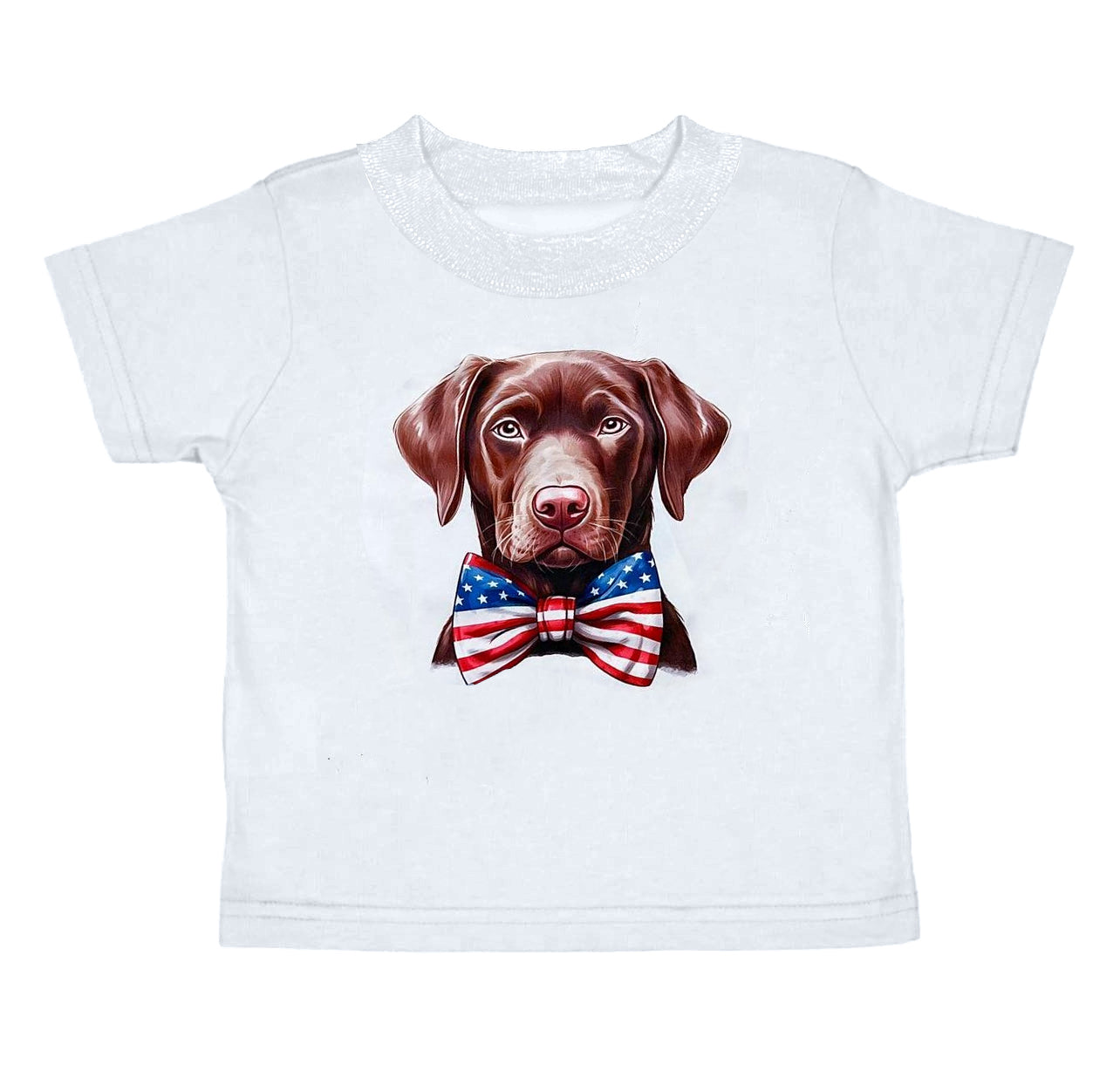 Pre-order white dog print short sleeve shirt (split 5.14）