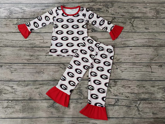 Pre-order Red team long sleeve pajamas (split 5.18