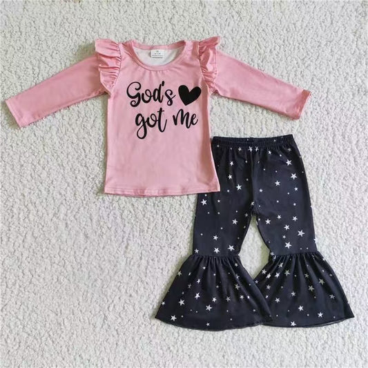 Pink God Girls Pant Set
