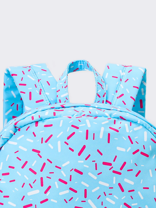 BA0297 Blue baseball ice cream kids backpack （ us warehouse）