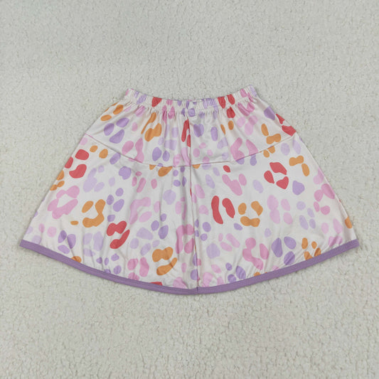 colorful leopard short skirt GLK0097